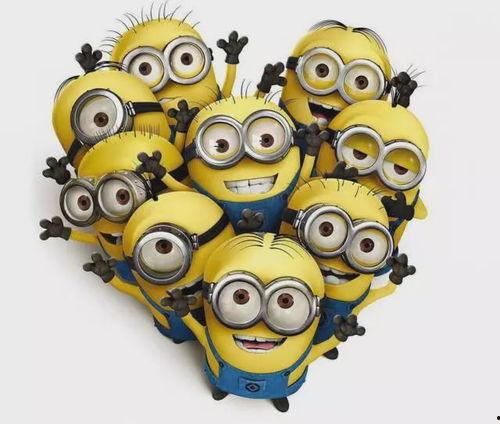 小黄人吃瓜照片